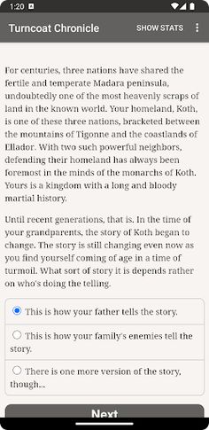 Turncoat Chronicle - Screenshot 1