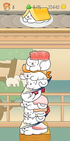 Neko Sushi - Stack Game - Screenshot 2