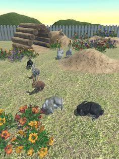 Rabbit Friends - caring games - Screenshot 4