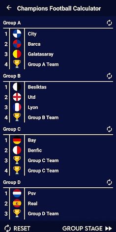 Champions Football Calculator - Screenshot 4