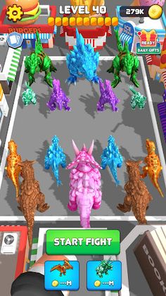 Crystal Dinosaur Element Fight - Screenshot 2