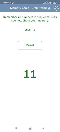 Memory Game - Brain Training - Screenshot 1