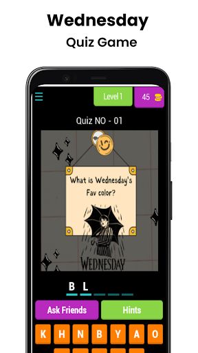 Wednesday Quiz Game - Screenshot 2
