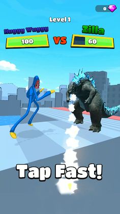 Kaiju Run - Dzilla Enemies - Screenshot 1