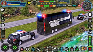 US Police Bus Driving Games 3D - Screenshot 2
