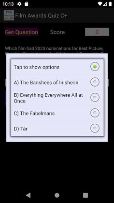 The Film Awards Quiz C+ - Screenshot 1