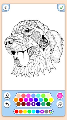 Animal coloring mandala pages - Screenshot 3