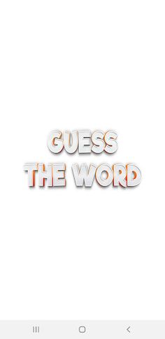 Guess the word | خمن الكلمه - Screenshot 1