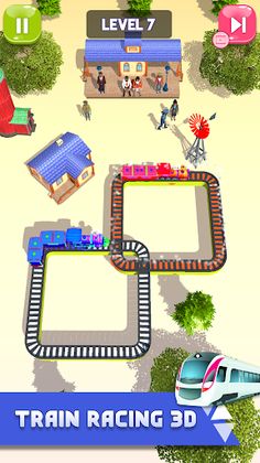 Train Race Game - Perfect Time - Screenshot 1