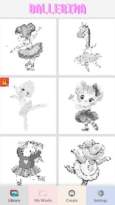 Ballerina Pixel Art - Screenshot 2