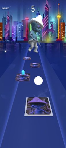 Smurf Cat Hop Tiles - Screenshot 2