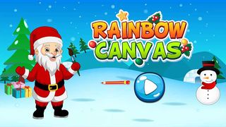Santa Rainbow Canvas - Screenshot 1