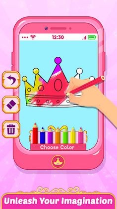 Pink Princess Baby Phone - Screenshot 1