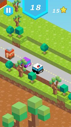 Blocky Road Racing 2D - Screenshot 2