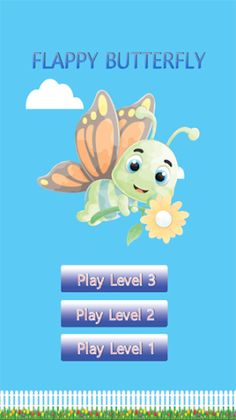 Flappy cute Butterfly - Screenshot 1