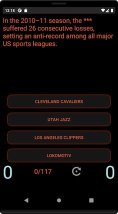 Facts about basketball clubs - Screenshot 3
