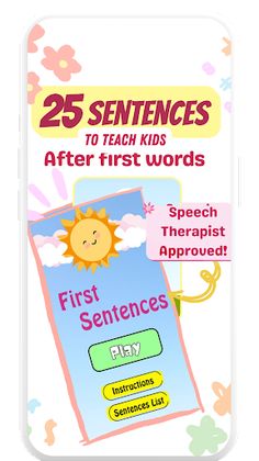 First Sentence: Speech Therapy - Screenshot 1