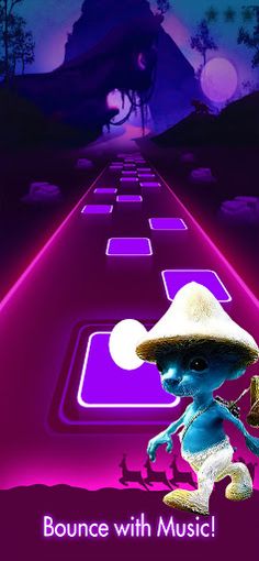 Smurf Cat tiles hop Music 3D - Screenshot 2