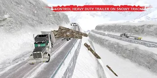 Winter Snow Pickup Truck Drive - Screenshot 3