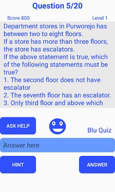 Blu Quiz - Screenshot 1