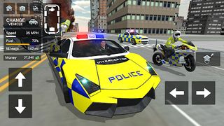 Police Car Driving Motorbike - Screenshot 1