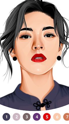 TWICE Paint by Number Game - Screenshot 2