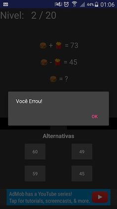Jogo das Equações - Screenshot 2