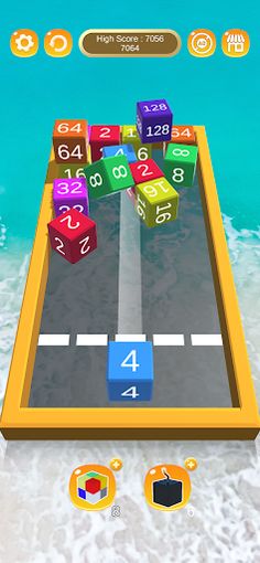 Chain Cube Merge: 2048 3D Game - Screenshot 4