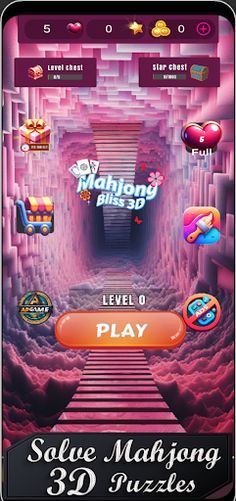 MahjongBliss: 3D Tile Match - Screenshot 1