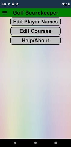 Golf Scorekeeper - Screenshot 1