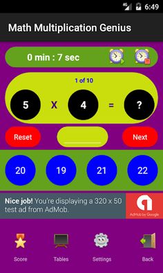 Math Multiplication Genius - Screenshot 4
