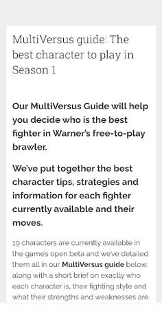 Guide For MultiVersus WB - Screenshot 1
