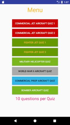 Planespotter Quiz - Screenshot 1