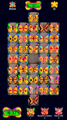 Mahjong Solitaire Butterfly - Screenshot 4