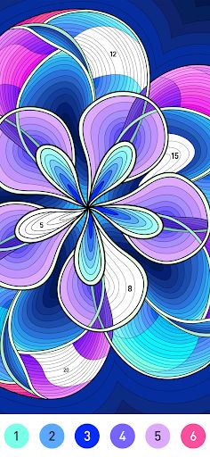 Mandala Pattern Coloring Game - Screenshot 1