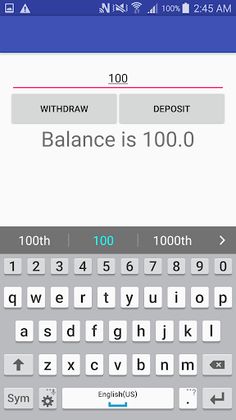 Bank Account Practice - Screenshot 2