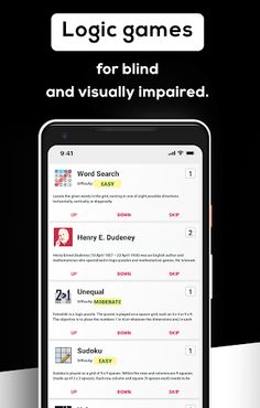 Games for visually impaired - Screenshot 1