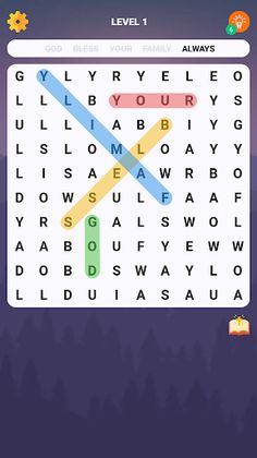 Bible Word Search Puzzle Games - Screenshot 1