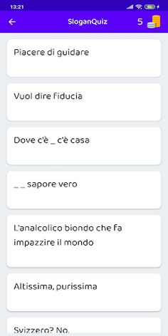 Slogan Quiz ITA - Screenshot 2