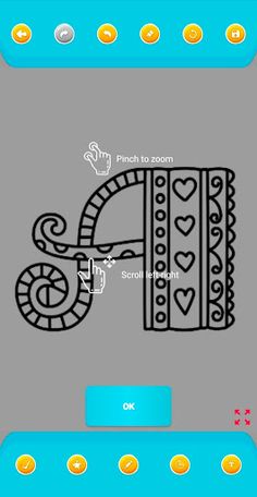 Coloring Doodle Letters - Screenshot 4