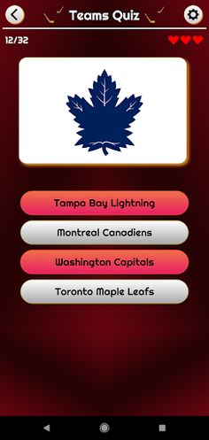 National Hockey League Trivia - Screenshot 1