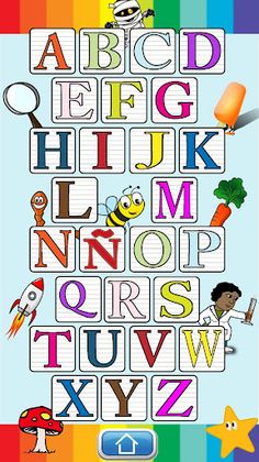 Spanish Alphabet for Kids (ABC - Screenshot 1