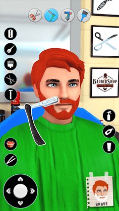 Barber Salon Hair Tattoo Games - Screenshot 1