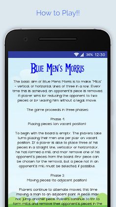 Blue Men's Morris - Screenshot 2