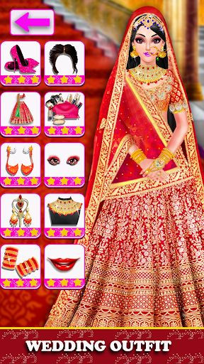 Indian Bride Dressup Girl game - Screenshot 2