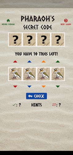 Mastermind Pharaoh's Code - Screenshot 2