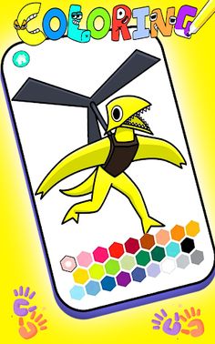 Rainbow Friends 3 Coloring - Screenshot 3