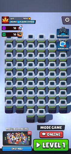 Brain Match 3D Online - Screenshot 1