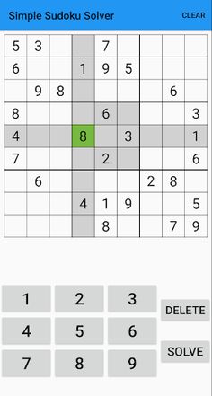 Simple Sudoku Solver - Screenshot 1