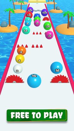 2048 Merge Number: Ball games - Screenshot 2